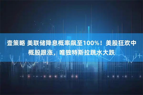 壹策略 美联储降息概率飙至100%！美股狂欢中概股跟涨，唯独特斯拉跳水大跌