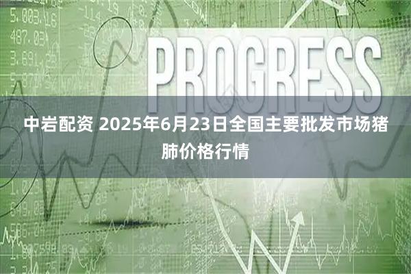 中岩配资 2025年6月23日全国主要批发市场猪肺价格行情